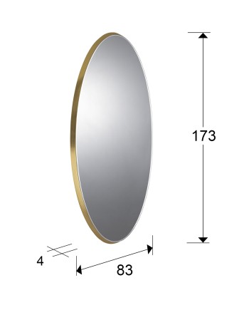 ARIES-ESPEJO OVAL 80X170 ORO